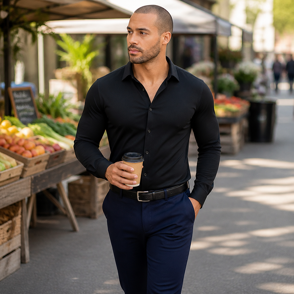 FlexForm™ Dress Shirt — Experience All-Day Freedom and Unshakable Confidence