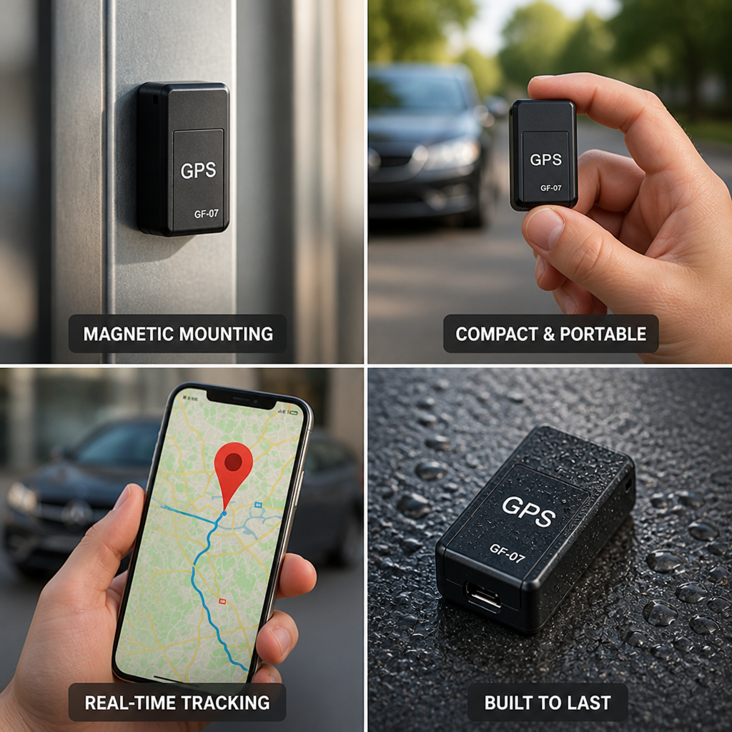 Compact Magnetic Real-Time GPS Tracker (90-Hour Standby)
