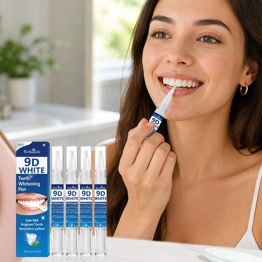 Gentle Plant-Based Mint Teeth Whitening Pen (Travel-Friendly)