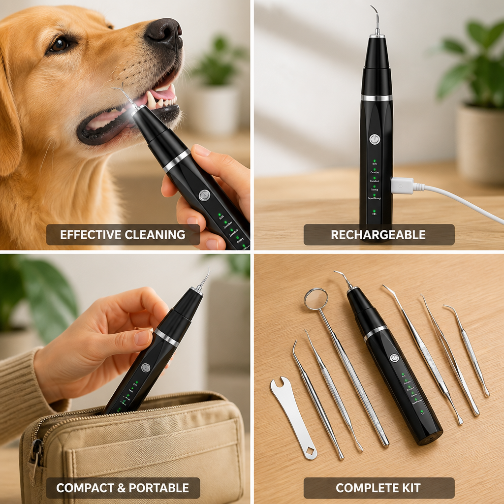 Ultrasonic Rechargeable & Compact Pet Tooth Cleaner
