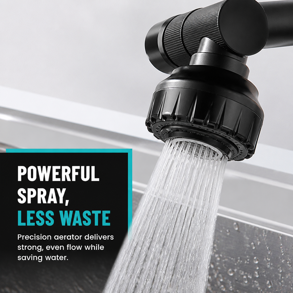 FlowMist™ — Swivel to Every Corner and Rinse Splash-Free Every Day | Full Faucet Upgrade