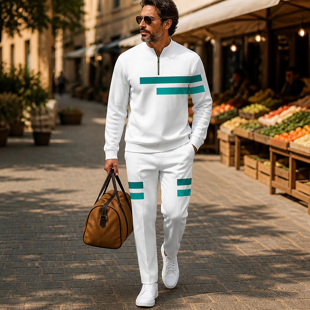 VeroStride™ Half-Zip Tracksuit Set — Command Attention with Every Move in Unmatched Comfort and Style