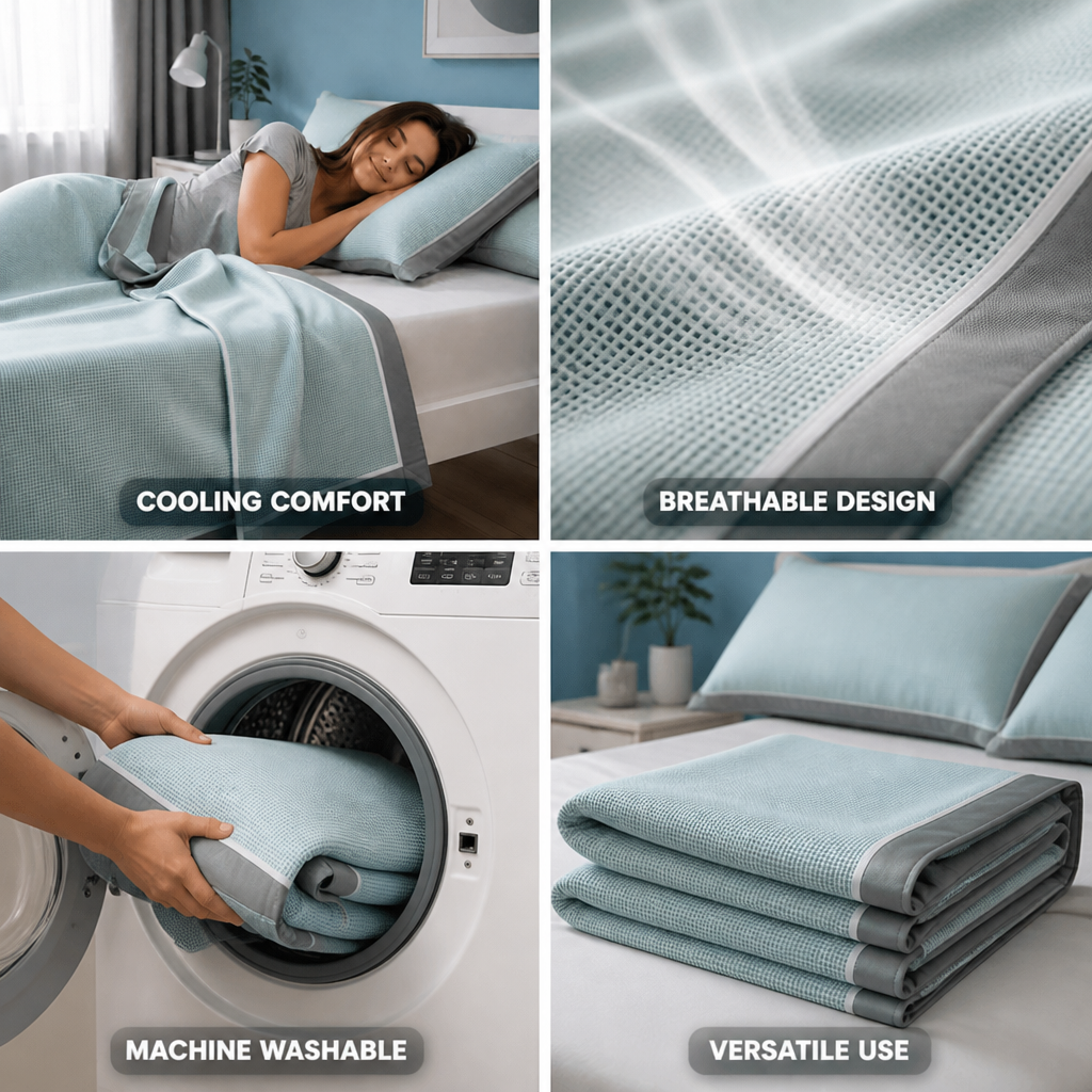 Cooling Breathable Machine-Washable Summer Mat