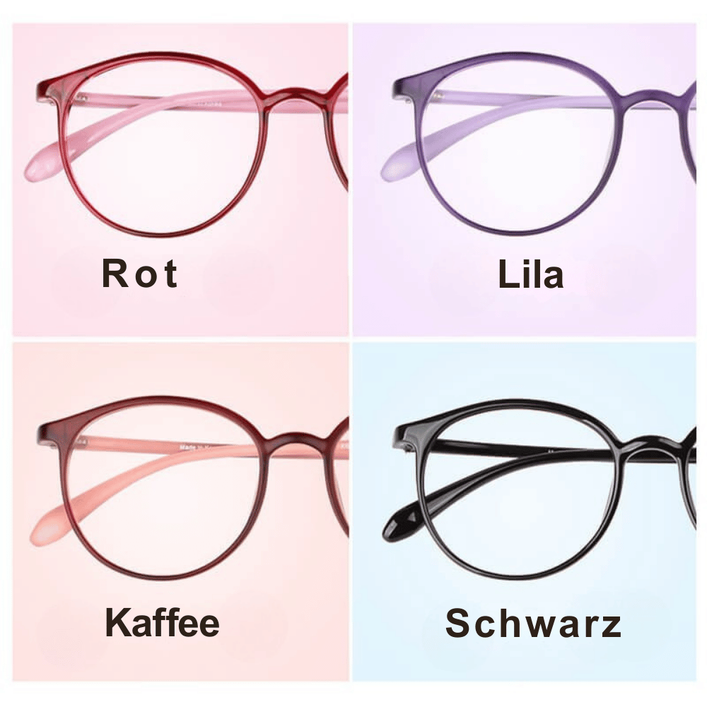 Comfortable Round Glasses with Blue Light Filtering for Screen Use