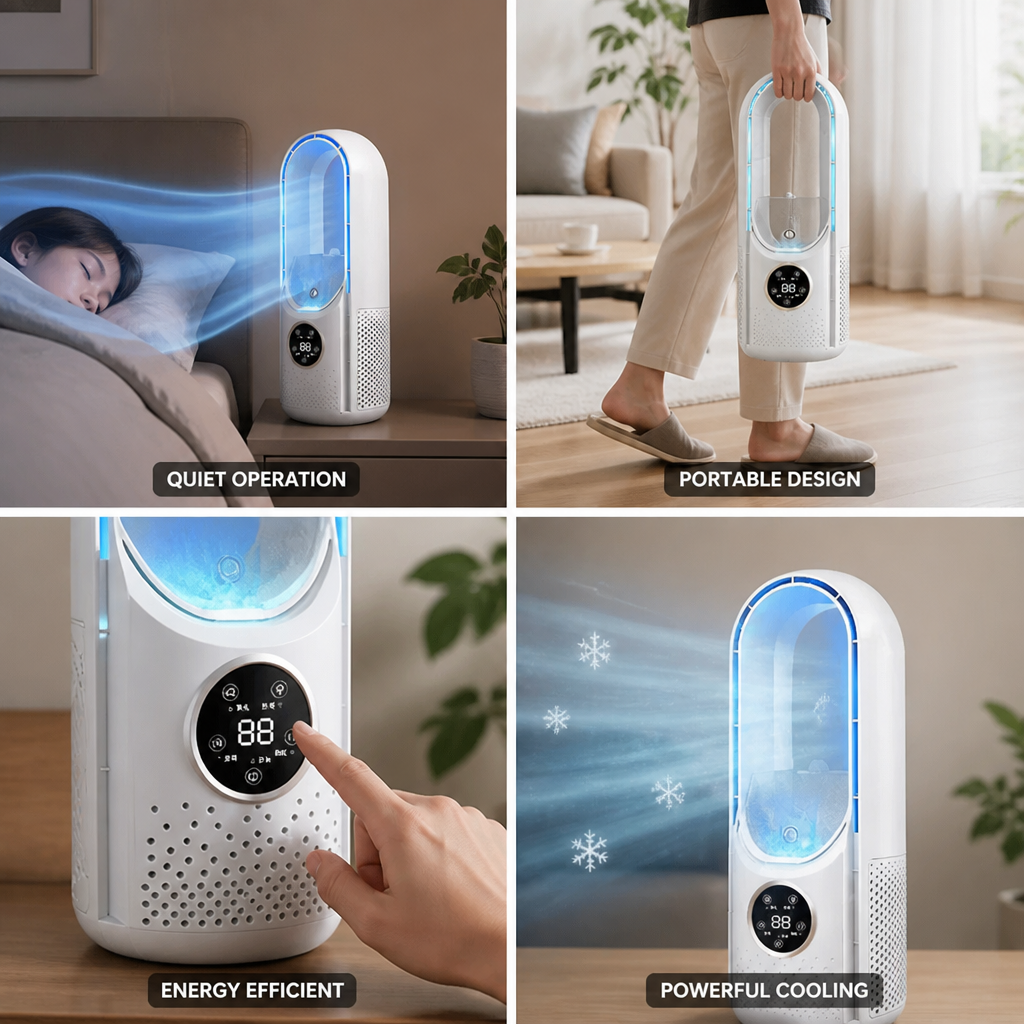 Bladeless Quiet Portable Air Conditioner