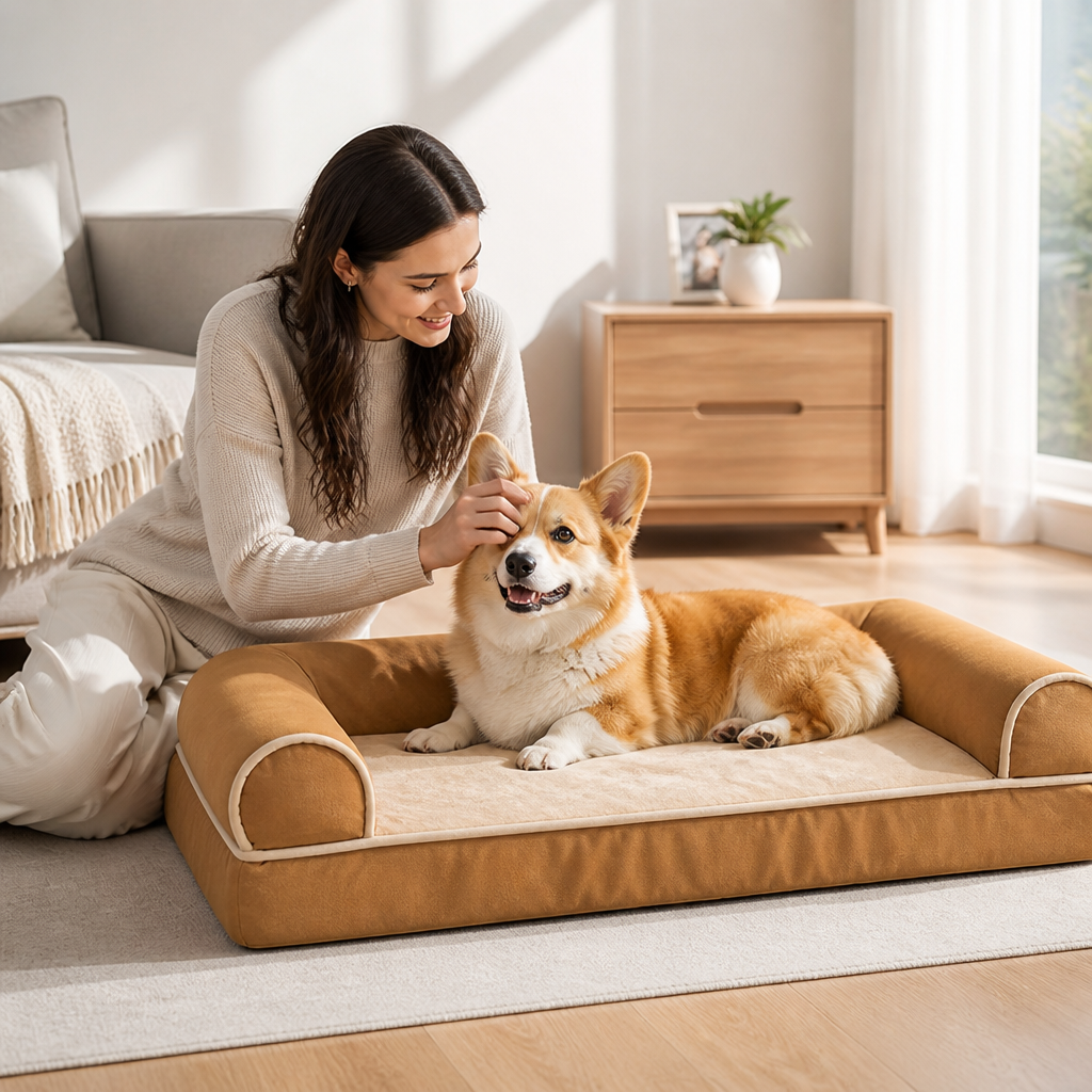 Orthopedic Egg Foam Dog Bed (Removable Washable Cover)