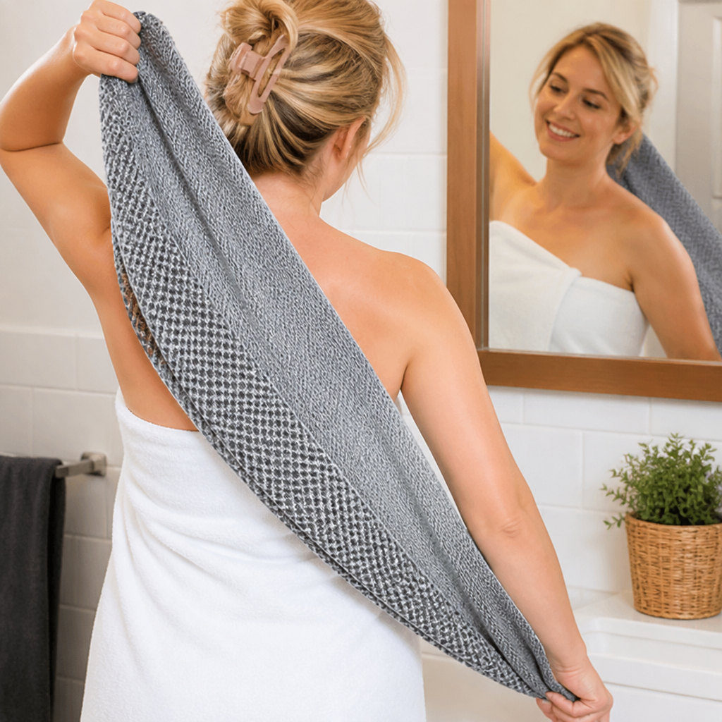 SilverSilk™ Exfoliating Towel — Experience Silky, Clear Skin That Glows with Every Shower