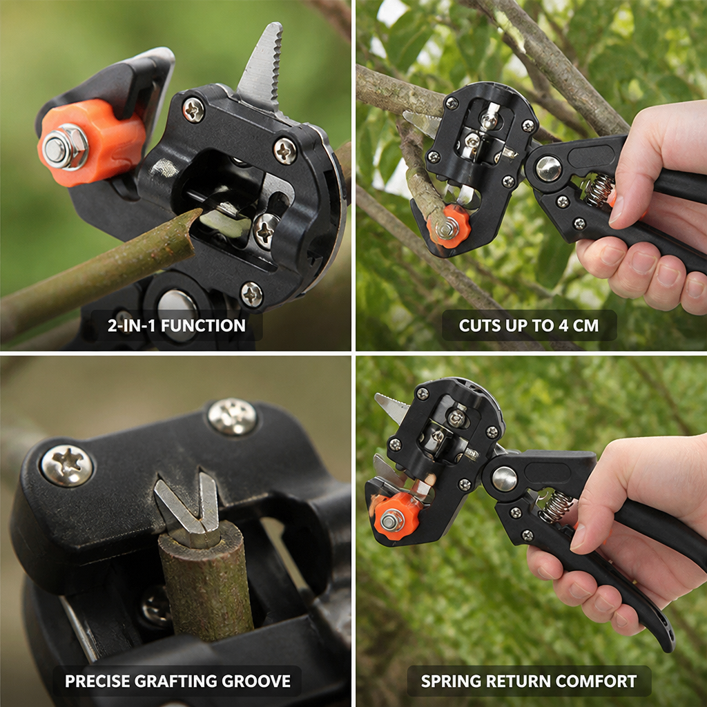 Electric Cutting & Grafting Pruner (Up to 4 cm)