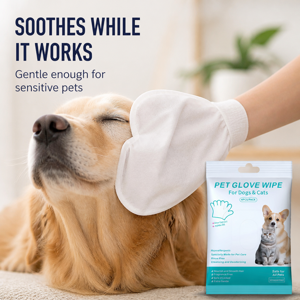FreshPaws™ Rinse-Free Bath Mitts — Turn Messy Grooming Into Quick, Loving Care Your Pet Craves