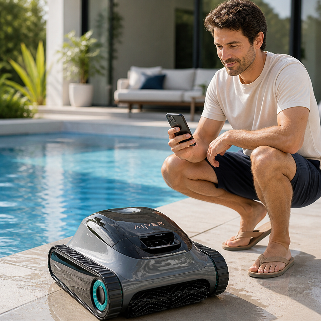Refurbished 4-Zone Smart Navigation & Dual Filtration Robotic Pool Cleaner