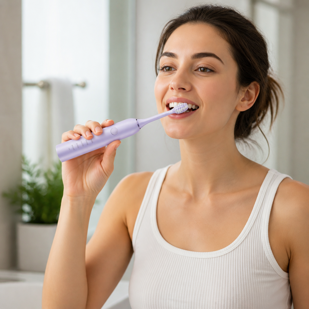 USB-Rechargeable 5-Mode Soft-Bristle Electric Toothbrush