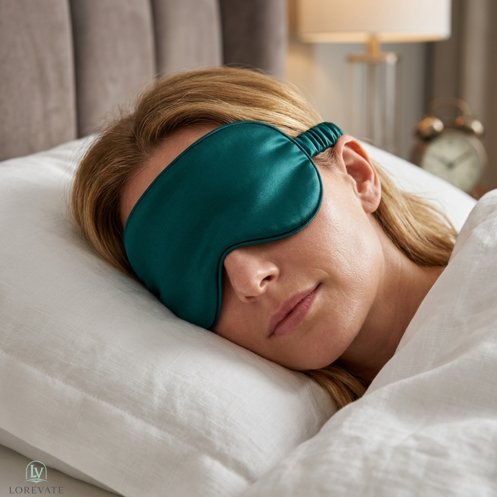 Light-Blocking Silk Eye Mask for Peaceful Sleep