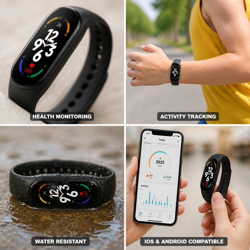 GPS-Enabled Heart Rate & Blood Oxygen Kids Smartwatch