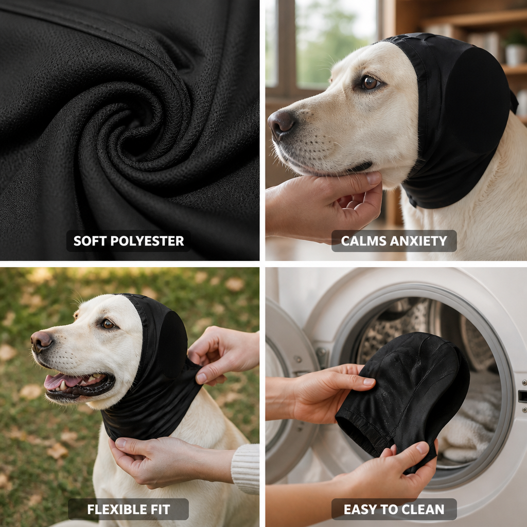 Calming Compression Noise-Reducing Dog Ear Cover