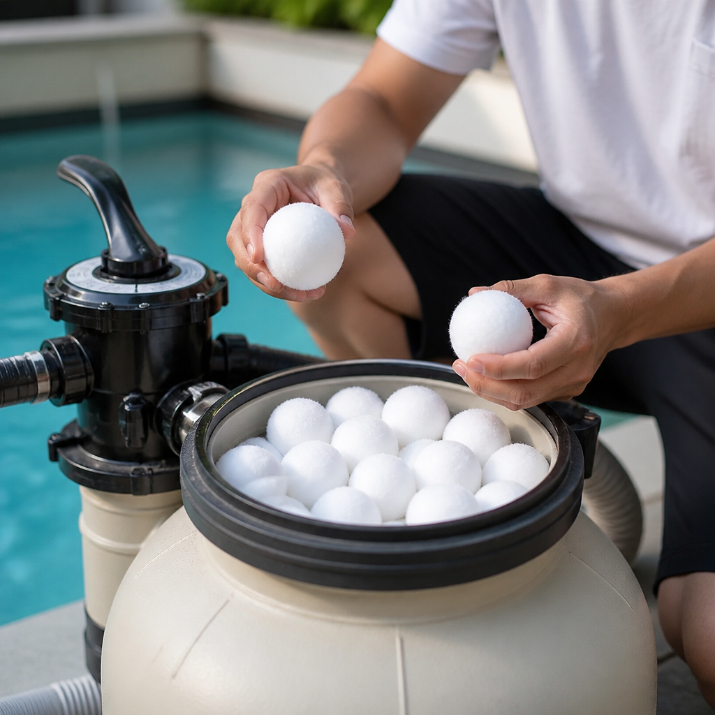 Polyester Fiber High-Efficiency Pool Filter Balls (30–50mm)