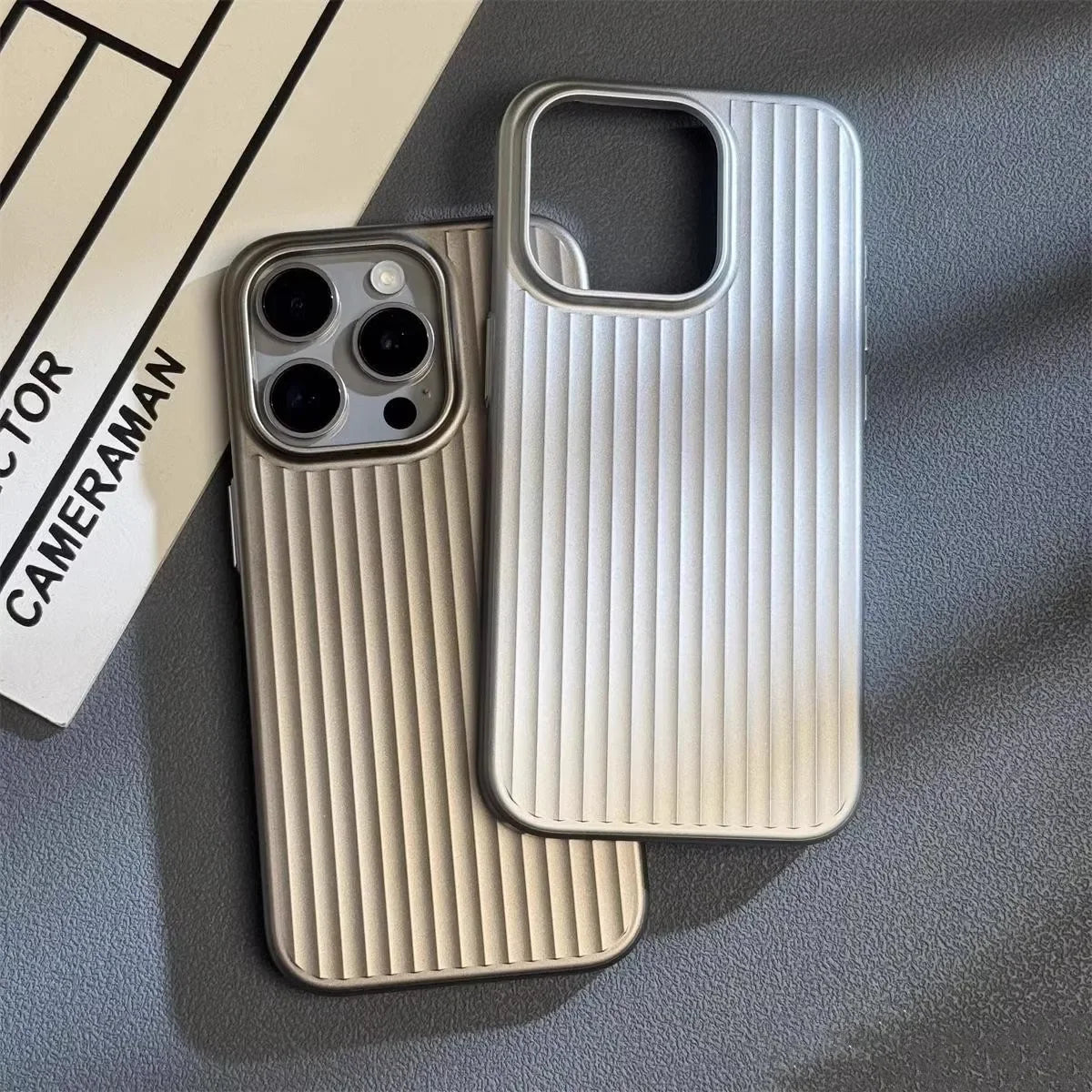 Shockproof Heavy-Duty Phone Cover for iPhone - Titanium Case