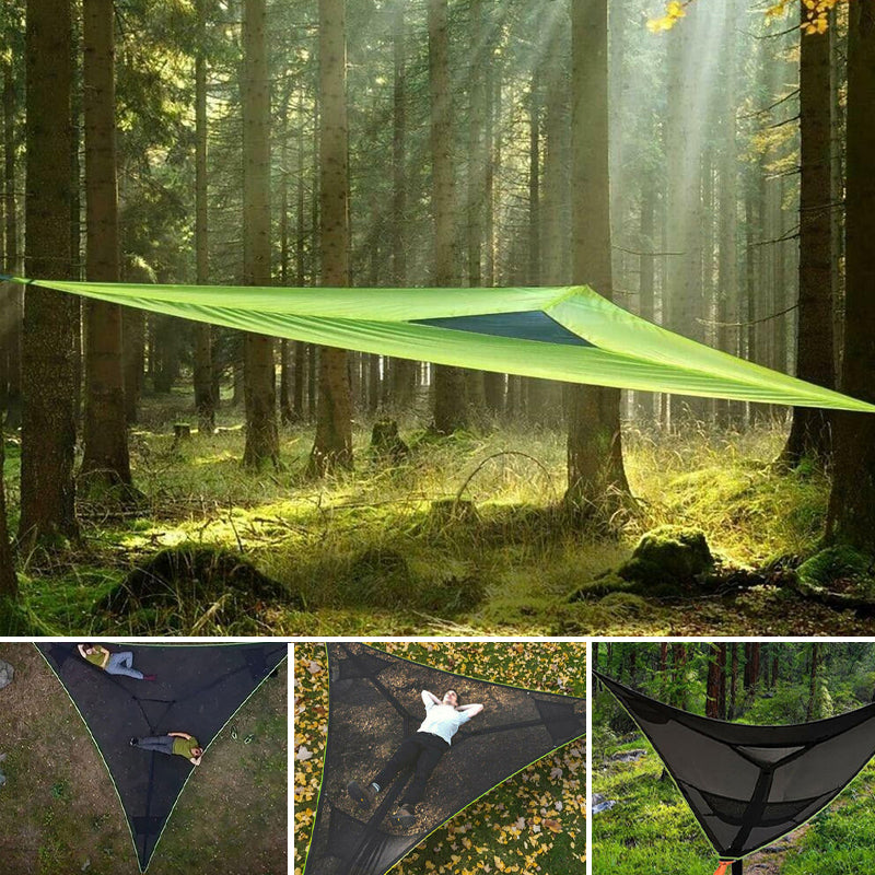 Spacious Triangle Hammock for Group Use