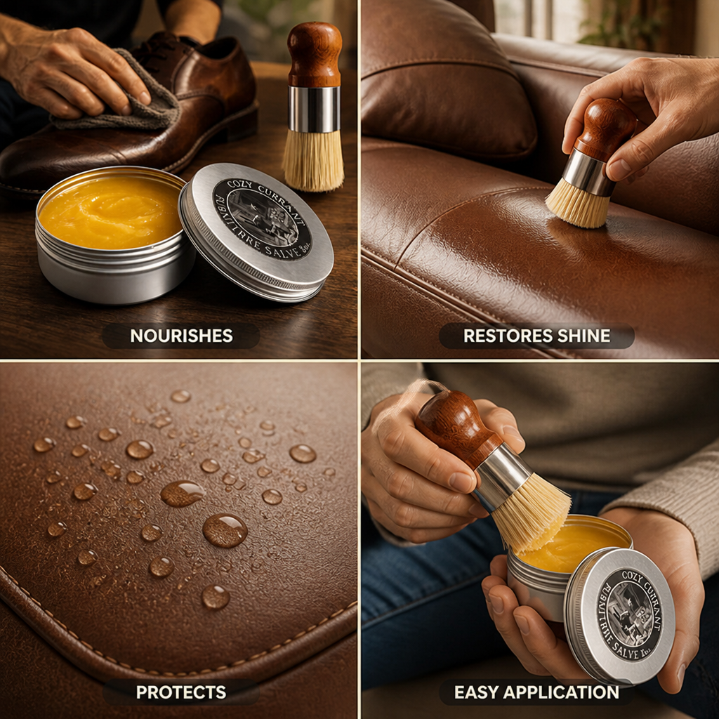 Nourishing & Protective Leather Conditioner (With Applicator Brush)