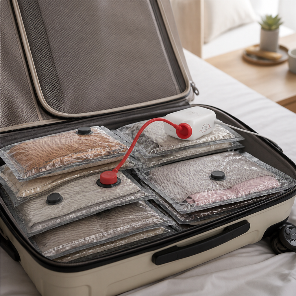 VoyageEase™ — Instantly Shrink Your Bags and Travel Stress-Free Every Time