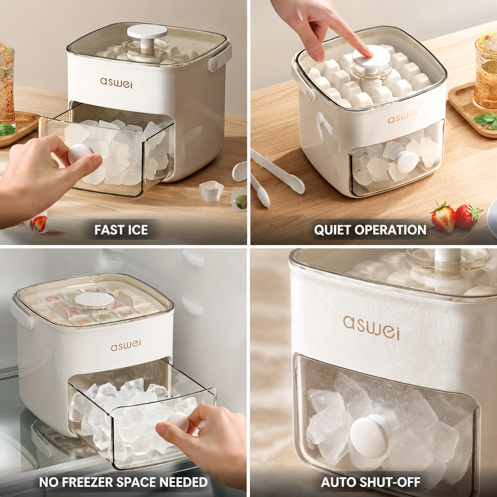 Compact Fast Quiet Ice Maker (Countertop)
