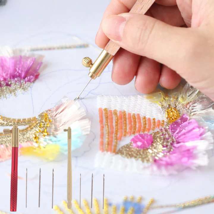 Set of 3 Interchangeable Needles for Tambour Embroidery