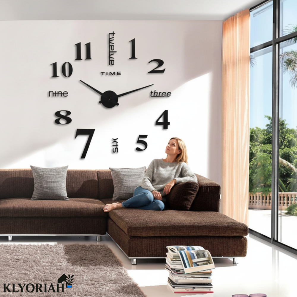 Modern Design Wall Clock – Silent and Noise-Free