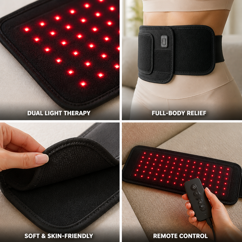 Red & Near-Infrared Cotton Light Therapy Belt (Remote Control)