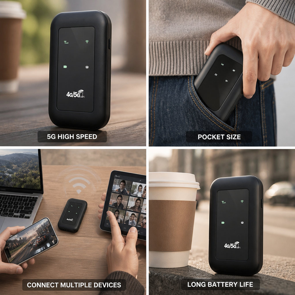 Unlocked 5G Portable WiFi Router