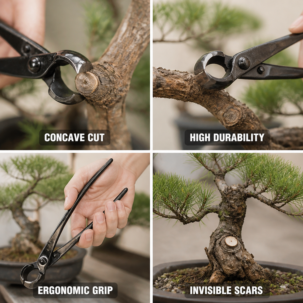 Concave-Cut Manganese Steel Bonsai Pruner (Up to 15mm)