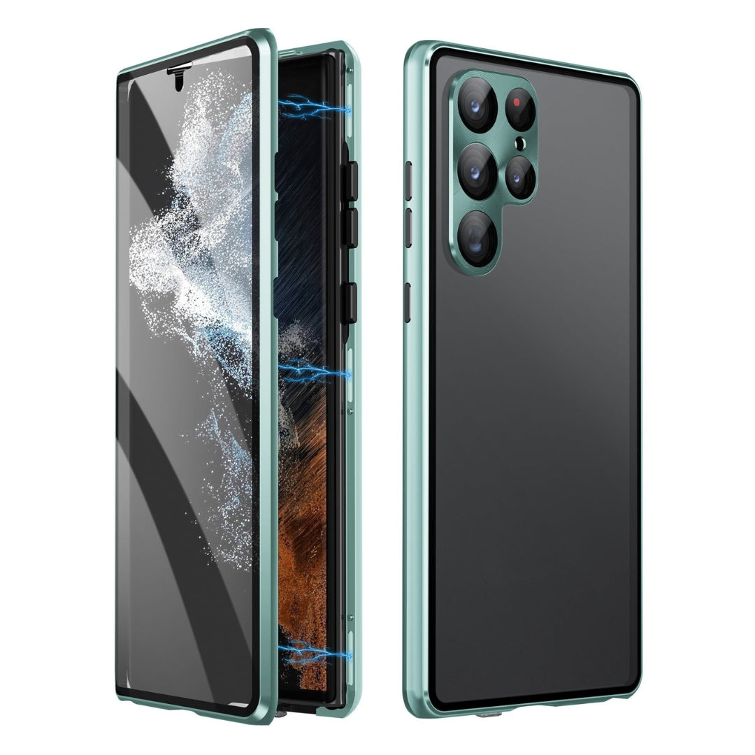 Double Glass Protected Magnetic Phone Case