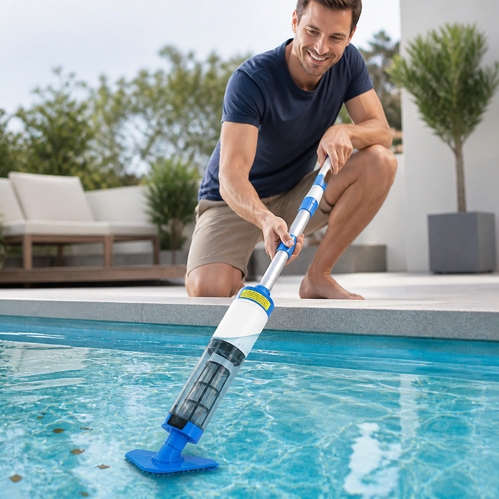Cordless Rechargeable Handheld Pool Vacuum (Interchangeable Heads)