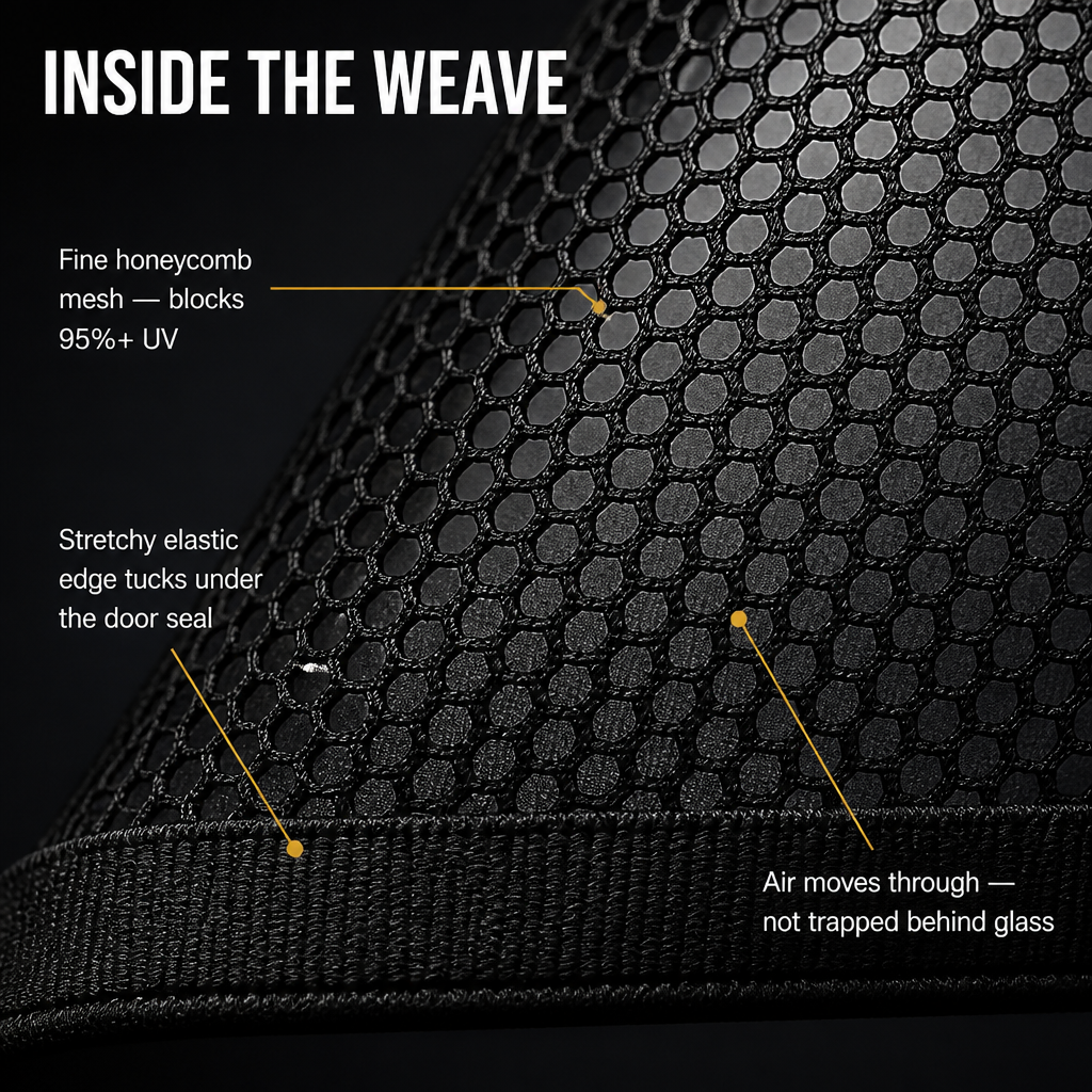 VentiShade™ — Slip on the Door, Block Sunlight, Let the Breeze In