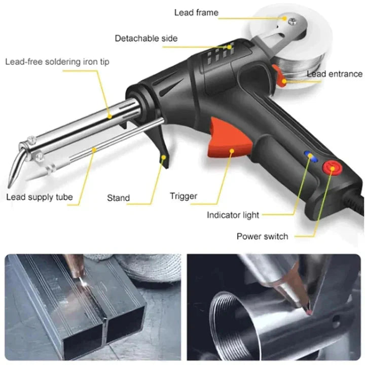 7-Piece Trigger-Activated Wire Feed Soldering Gun Kit