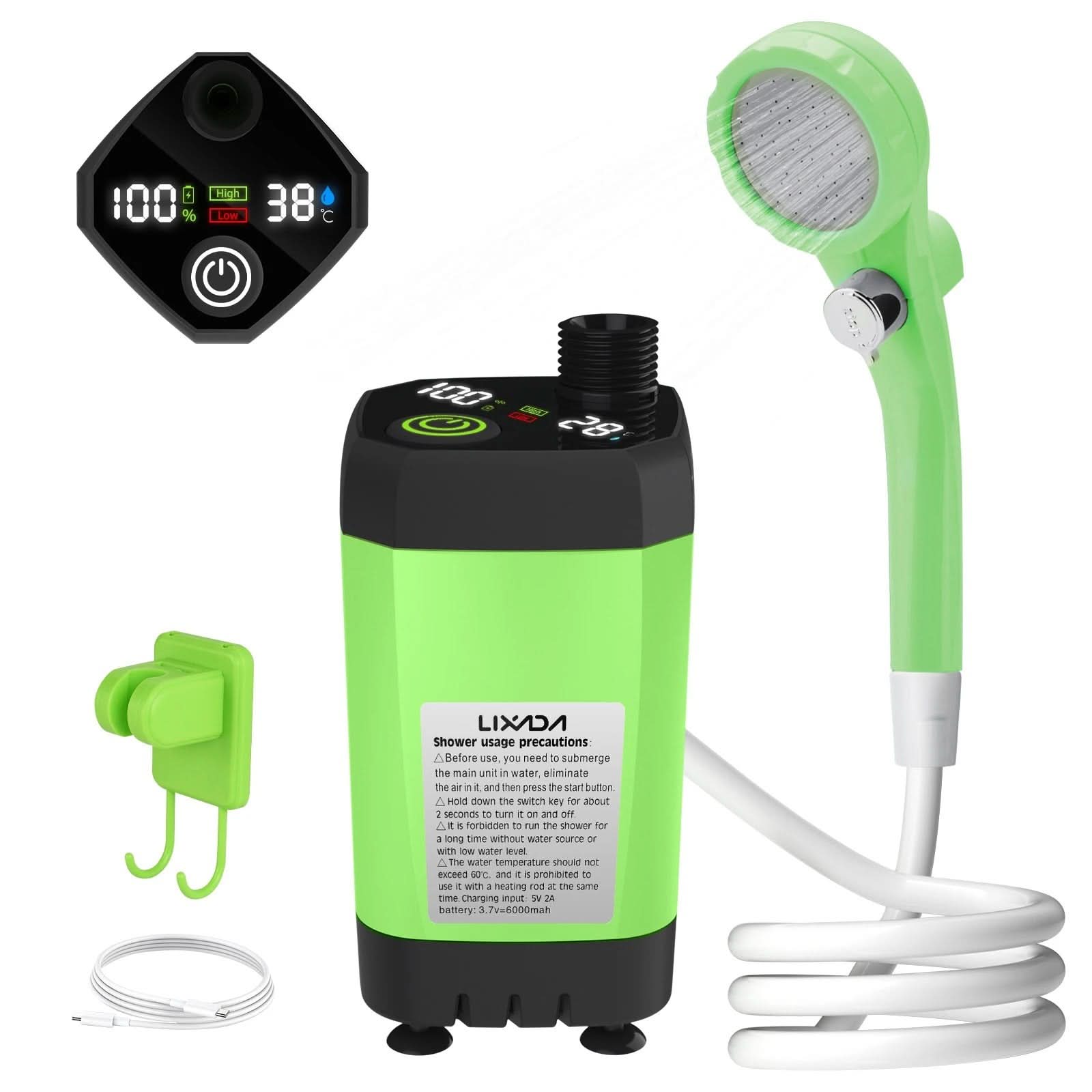 Digital Display Portable Shower Pump for Camping