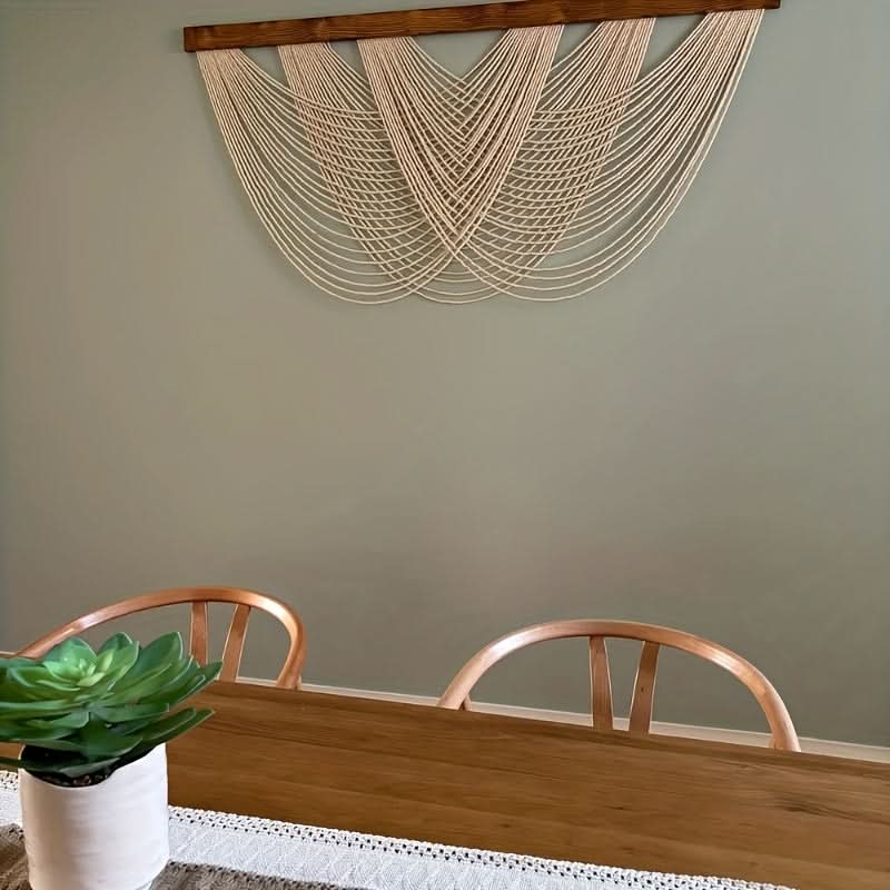 Minimalist Macrame Wall Art for Bohemian Home Decoration