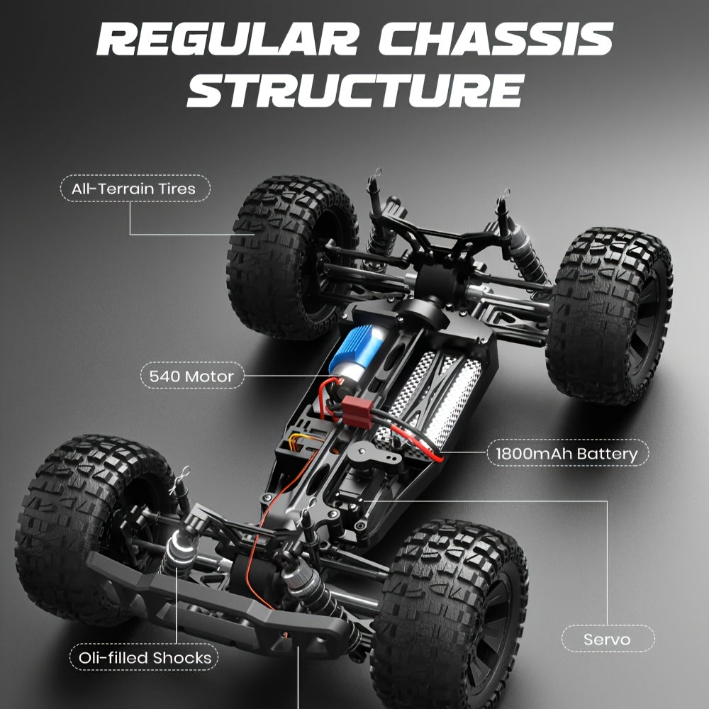 All-Terrain 4WD RC Buggy - Remote Control Off-Road Monster Truck