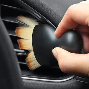 Set of 2 Soft Bristle Brushes for Car Interior Cleaning