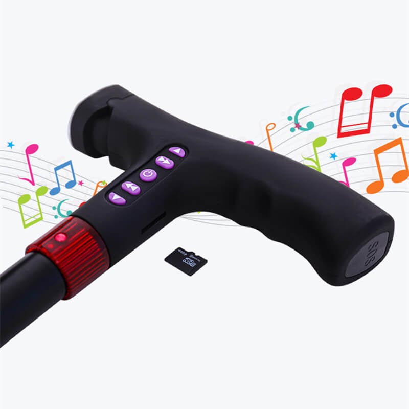 Walking Cane with LED Light and Fall Detection Alarm
