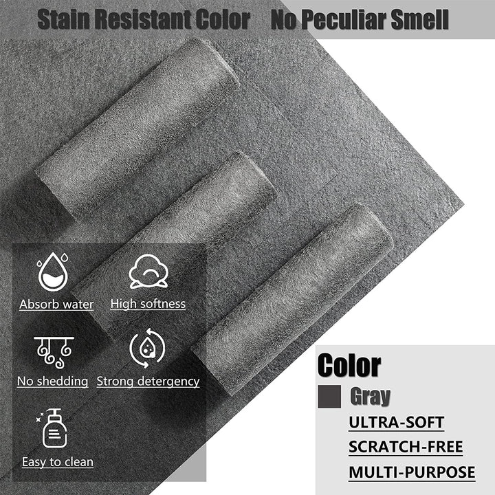 Streak-Free Microfiber Cloths – Chemical-Free Cleaning Set