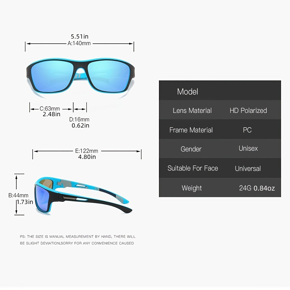 Outdoor Sports Sunglasses for Men – UV400 Polarized Lens Protection