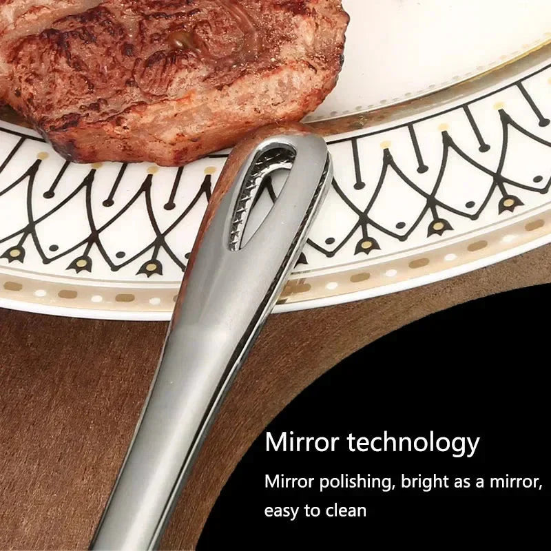 Long Stainless Steel BBQ Tongs for Grilling