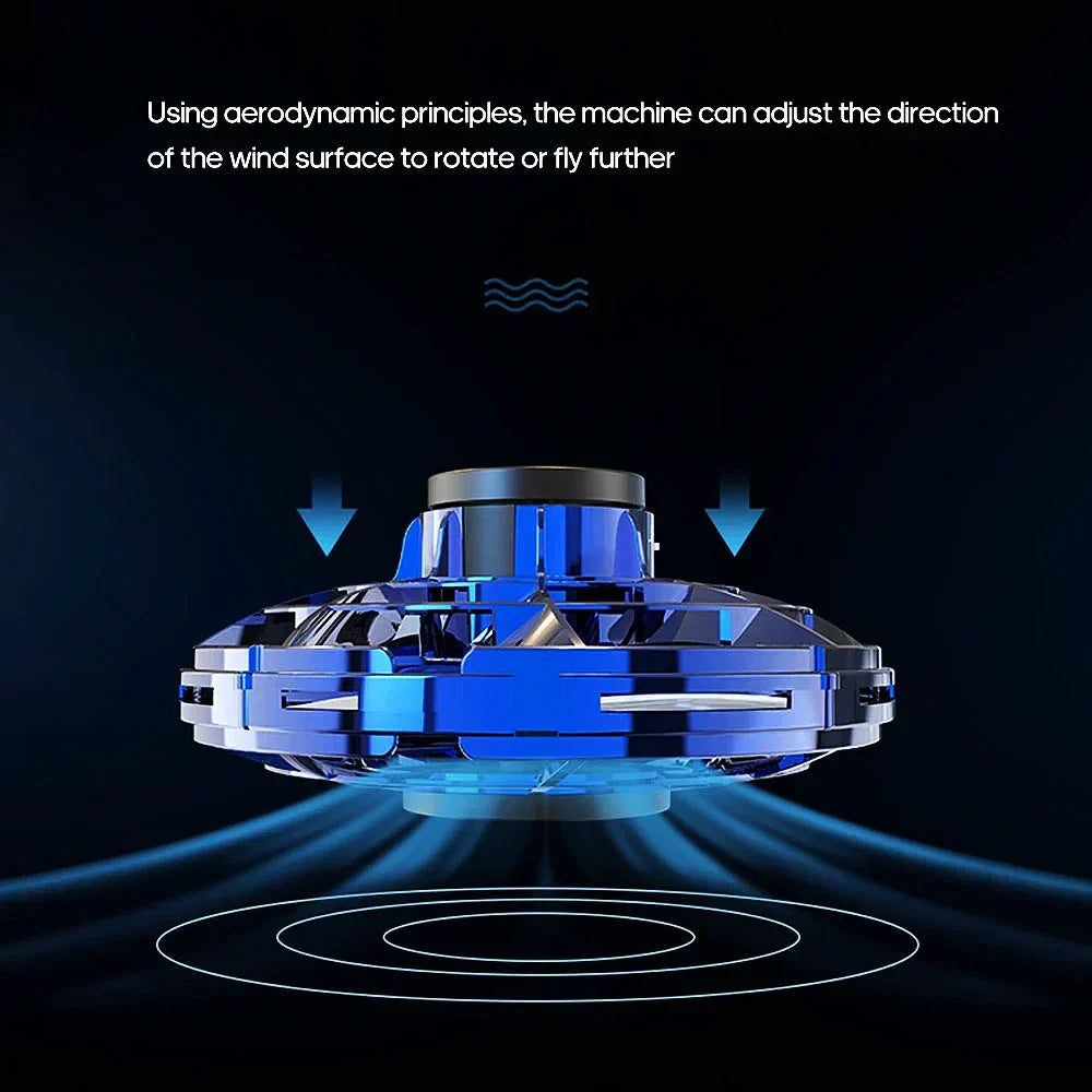LED Light Display Gyroscope Spinner with Hand Gesture Control