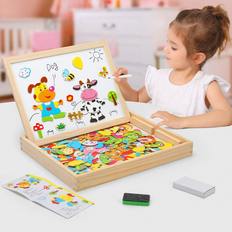 Dual-Function Creative Drawing Board for Kids – Reusable Art Tool