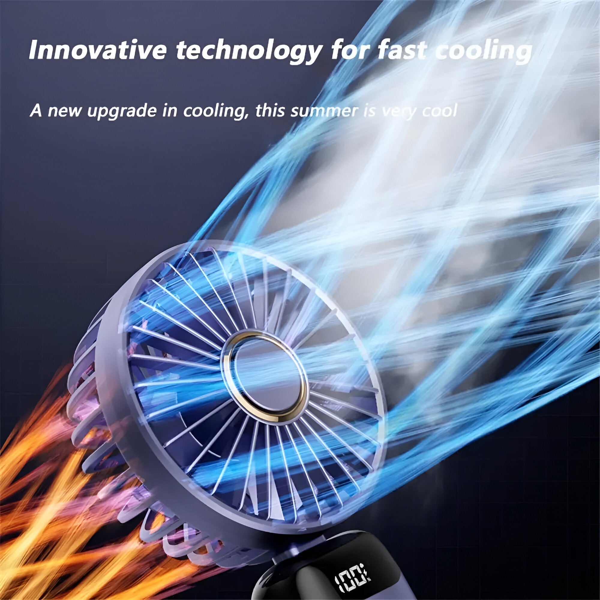 Compact USB Rechargeable Handheld Cooling Fan