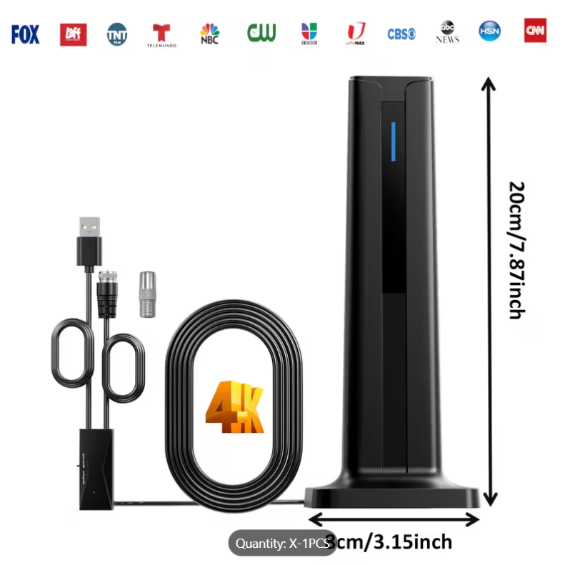 Indoor TV Antenna – Compact Design for Local HD Channels with Over-the-Air Reception