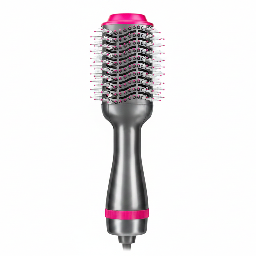1000W Ionic Hair Brush Dryer with Three Heat Settings
