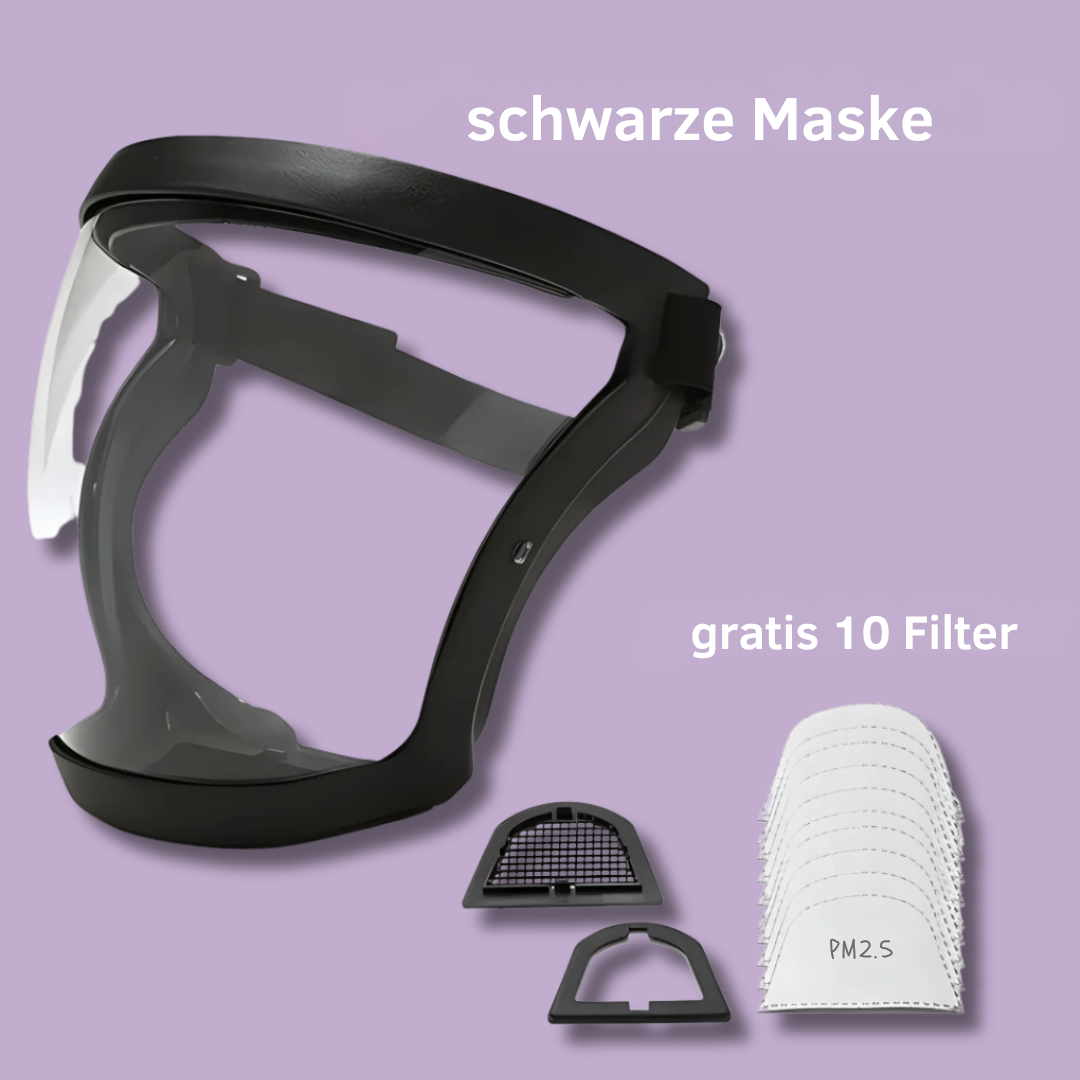 Waterproof Reusable Mask with HEPA Filter for Respiratory Protection