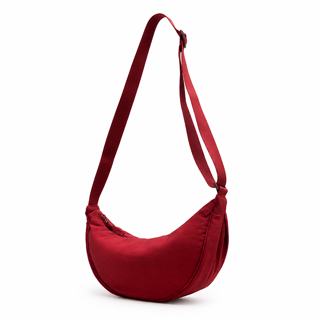 Lightweight Splash-Proof Nylon Crescent Shoulder Bag
