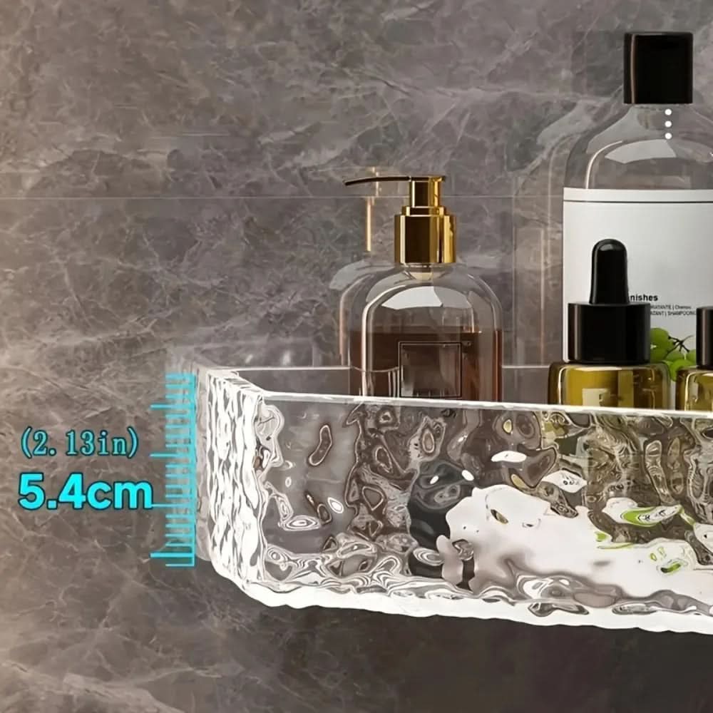 Bathroom Shelf Organizer with Corner Glacier Design