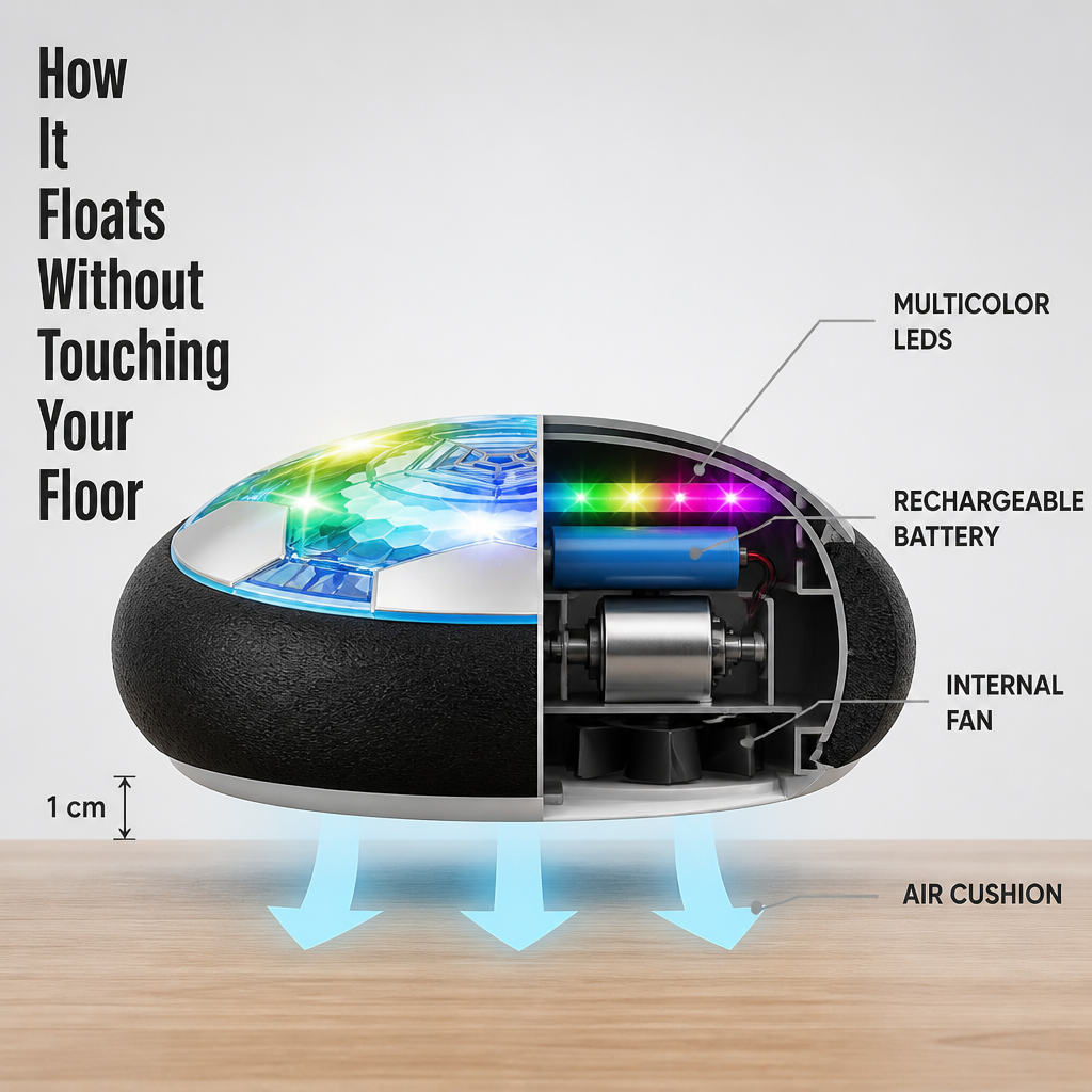GlideKick™ — Score Indoor Goals Without Marking Floors or Knocking Over Lamps